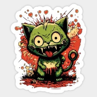 Zombie kitten Sticker